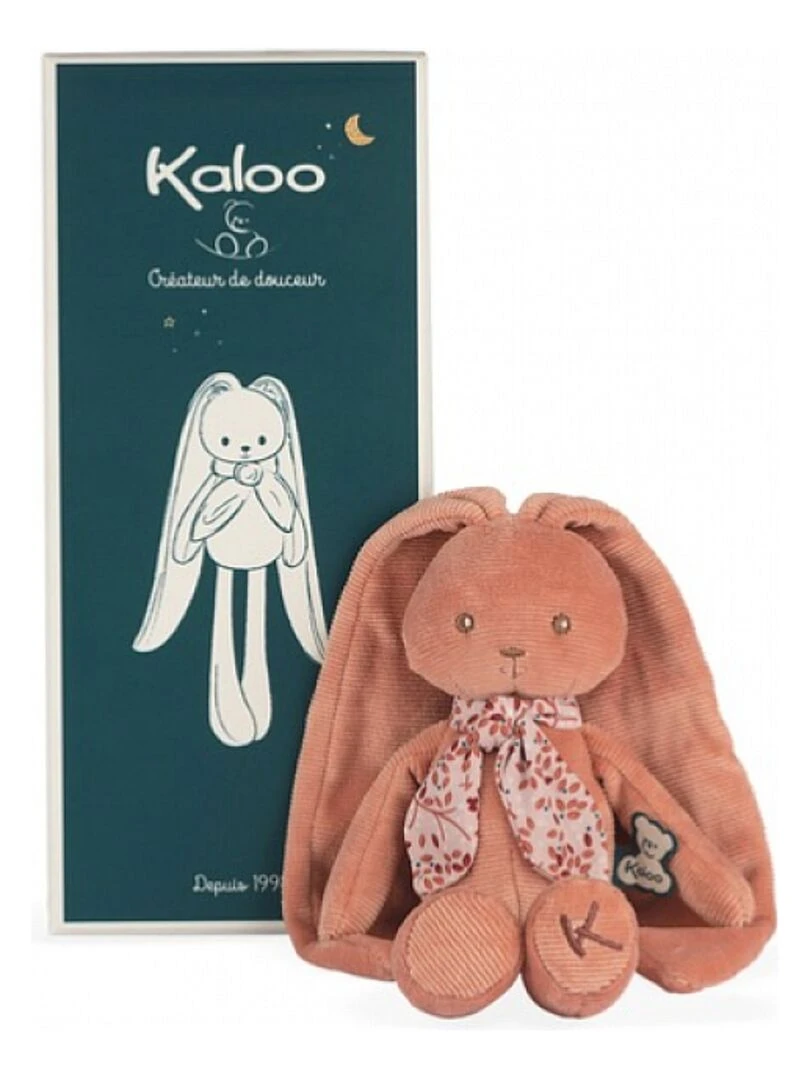 Peluche Lapinoo pantin lapin terracotta (25 cm)   Rouge