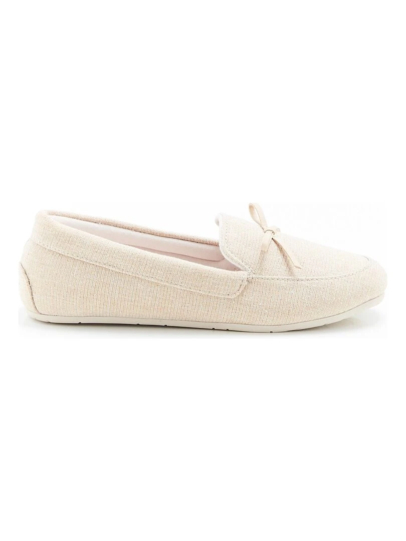 Mocassins d intérieur à mémoire de forme   Damart   Beige foncé