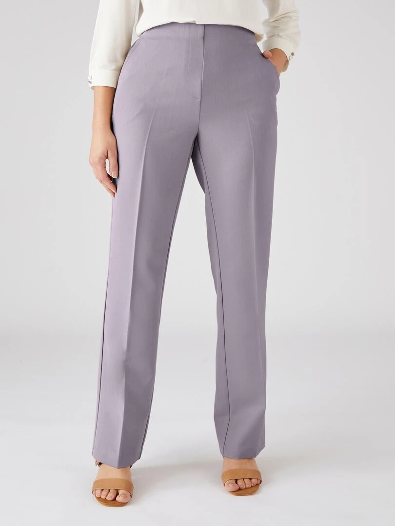 Pantalon confortable à enfiler Damart Gris tourterelle