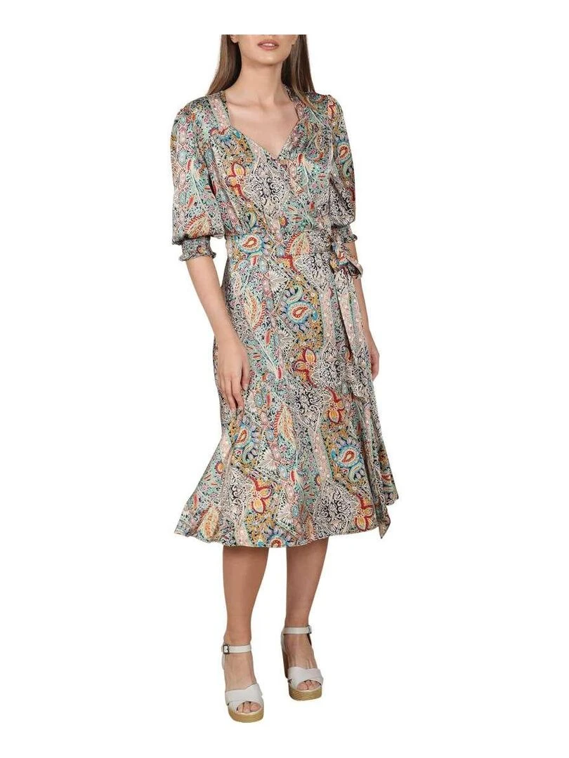 CHATTAWAK Robe mi longue Multicolore