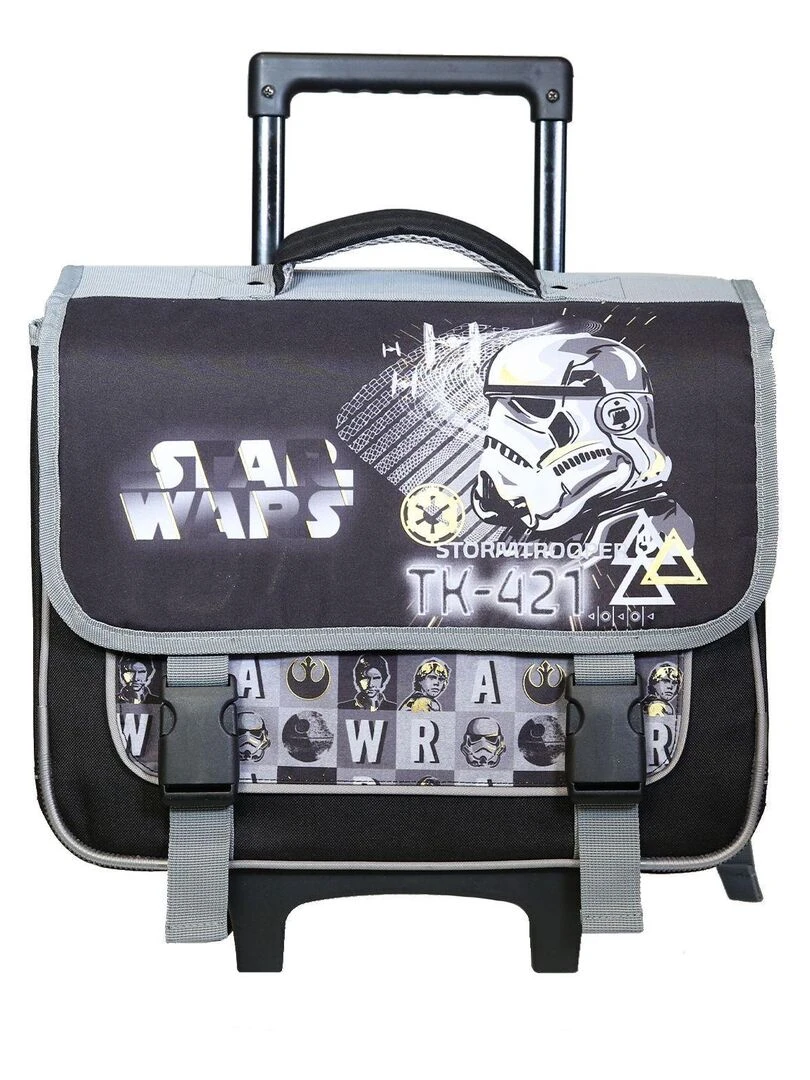 BAGTROTTER Cartable à roulettes 38 cm Disney Star Wars Noir Noir