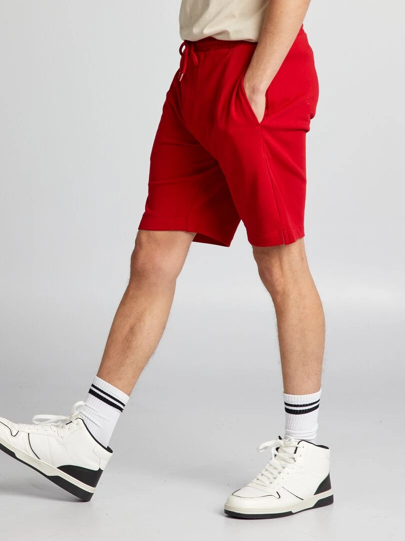 Short de sport   Rouge