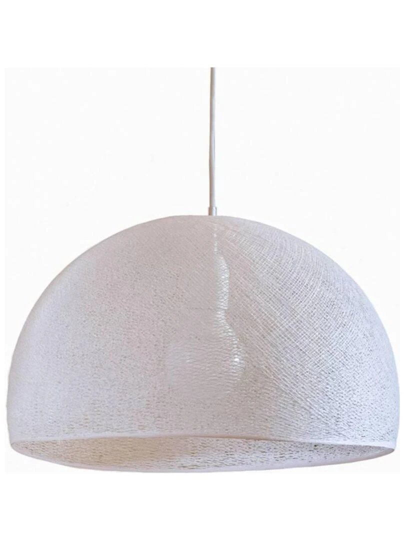 Abat jour coupole dragée 67 avec suspension simple Rose pâle