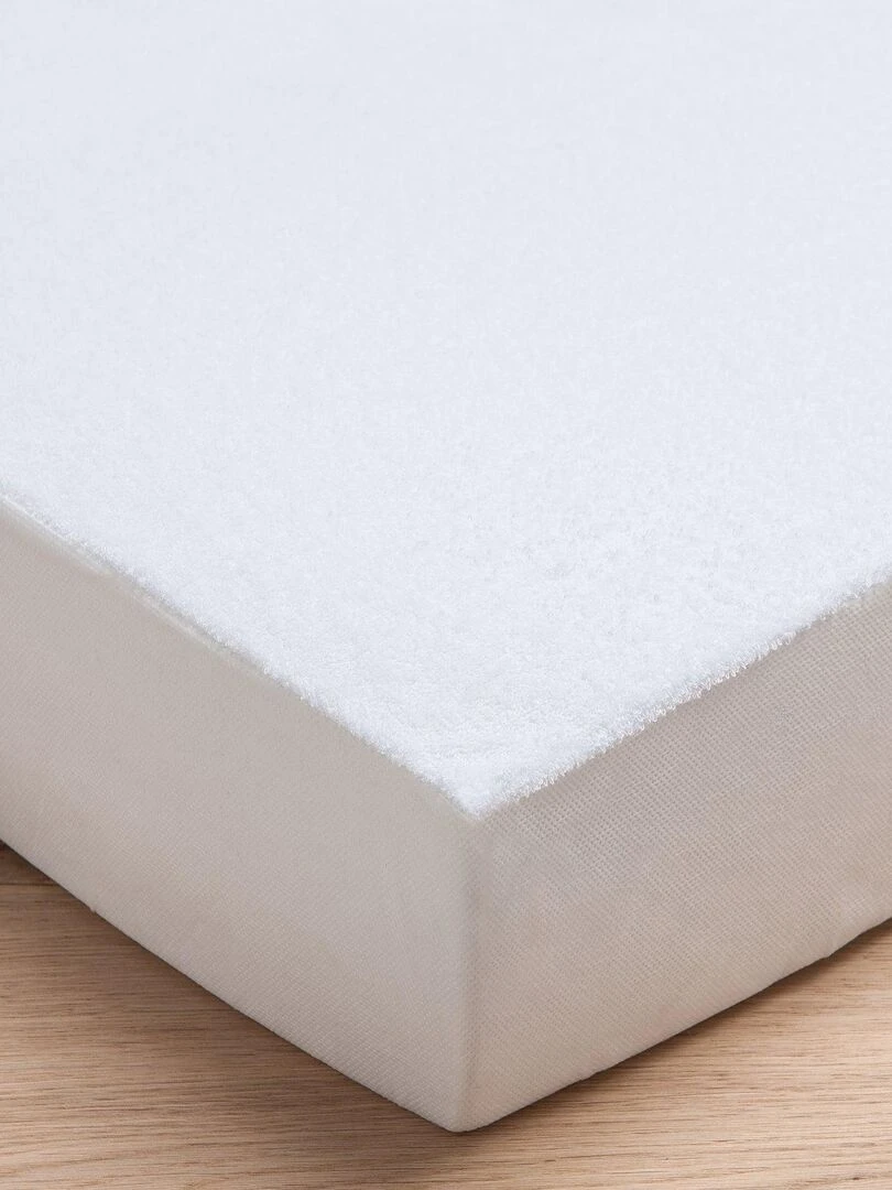Alèse en viscose de bambou lit bébé   Blanc