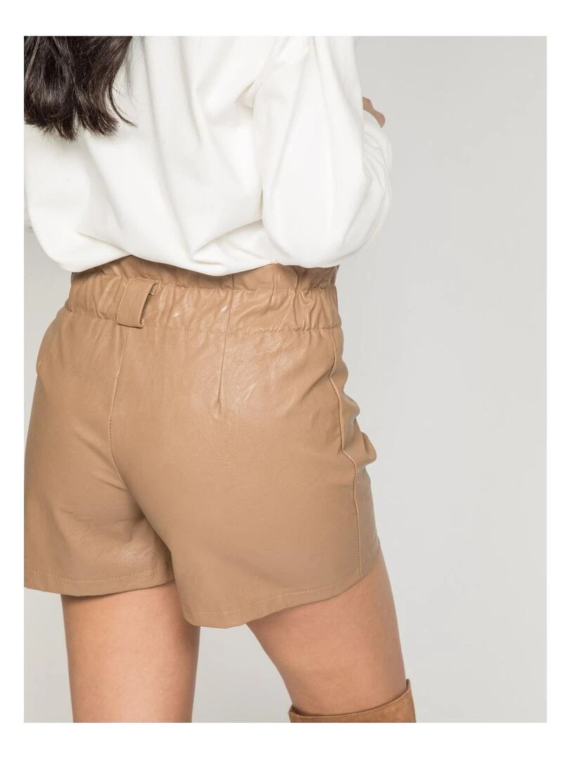 Short similicuir XOE   Marron