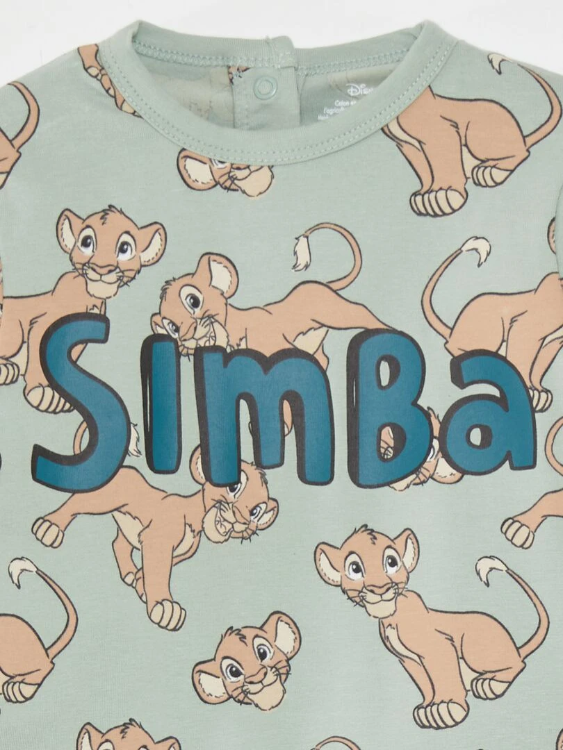 Ensemble pyjama t shirt + pantalon 'Disney' 2 pièces Vert