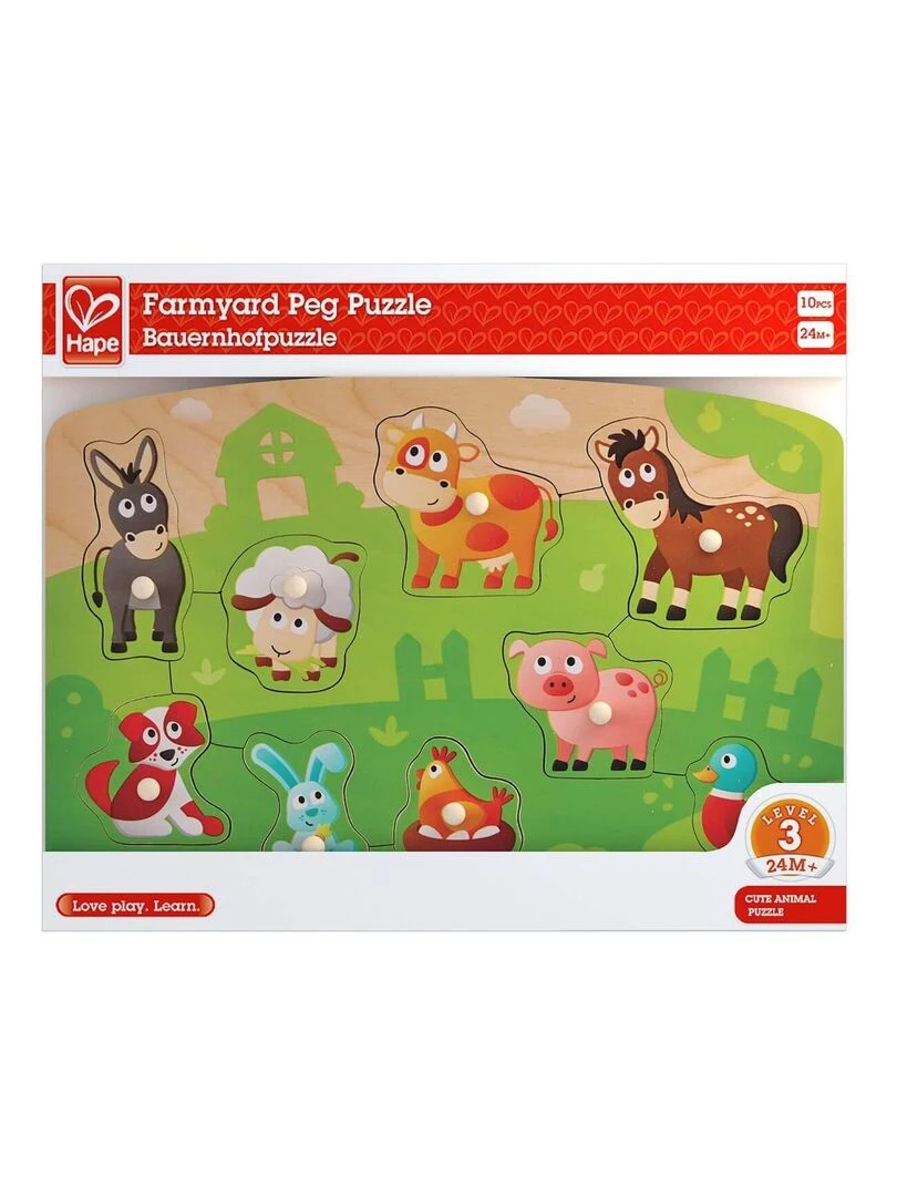 Puzzle FARMYARD PEG Hape N/A
