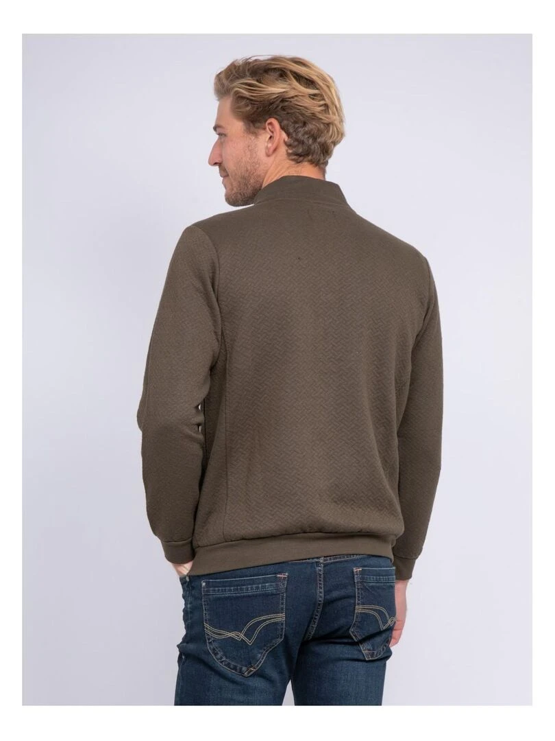 Gilet zippé col montant WARVIN   Kaki