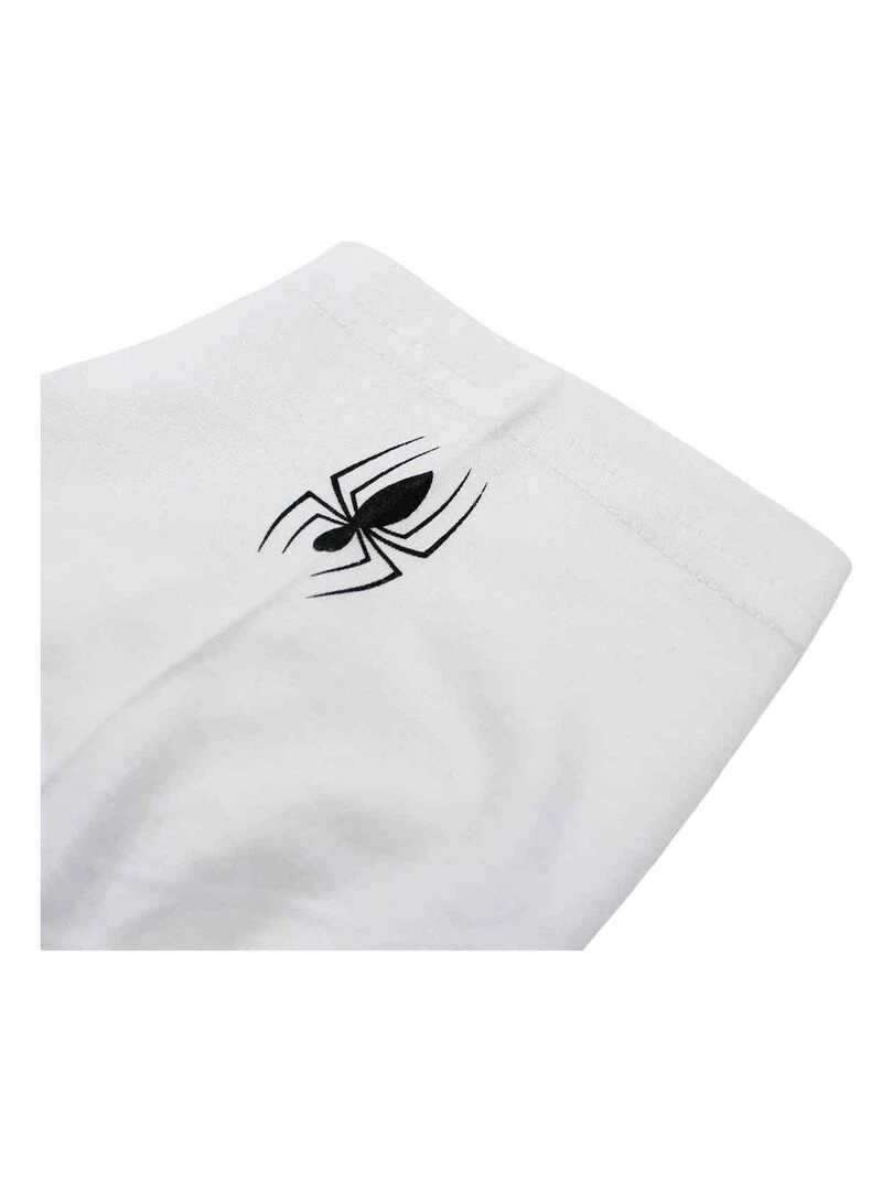 Disney   T shirt garçon imprimé Spiderman en coton   Blanc
