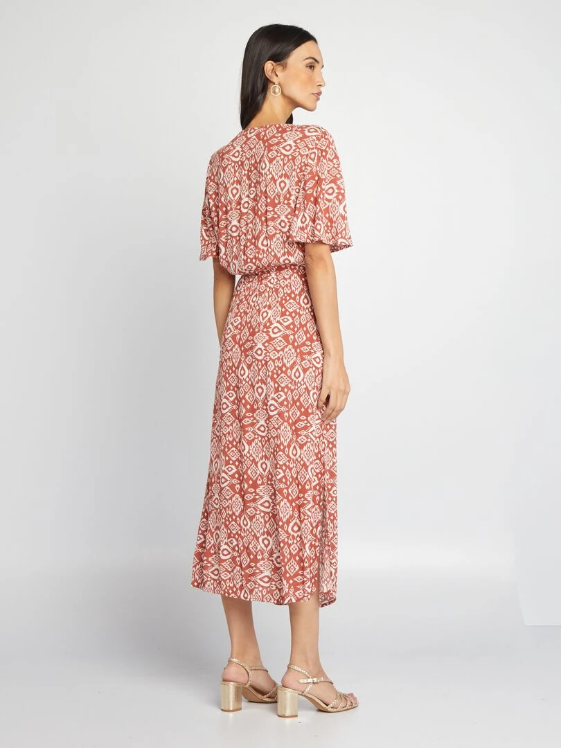 Robe midi Brique