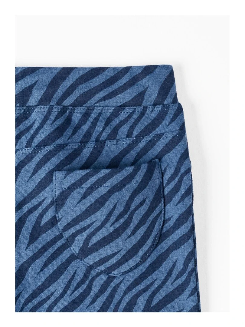 Jeggings en coton pour fille 'Zebra'   GREAT GOALS GREAT WORLD   Bleu foncé