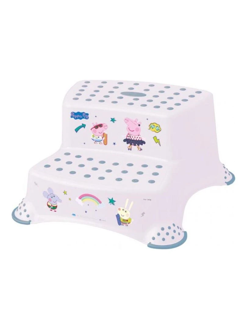 DOUBLE MARCHE PIEDS ANTIDERAPANT DISNEY "PEPPA PIG" Blanc