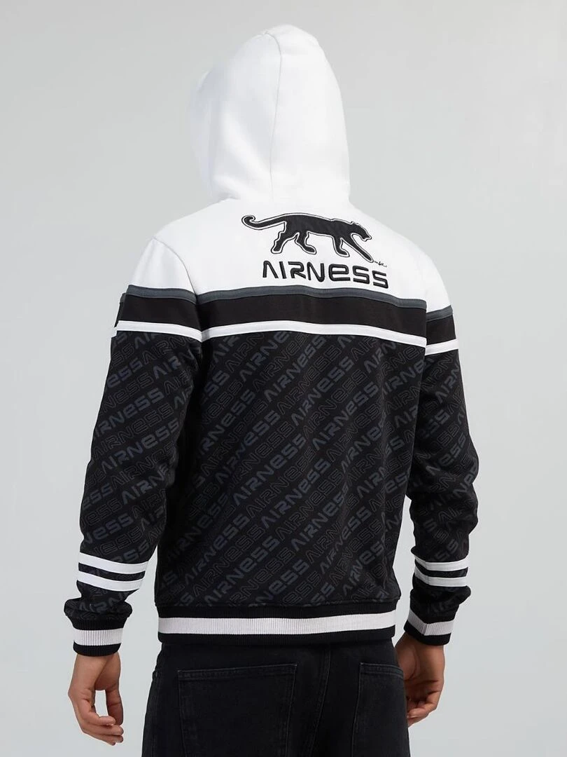 HOODIE ZIPPE URGENT Airness   Noir