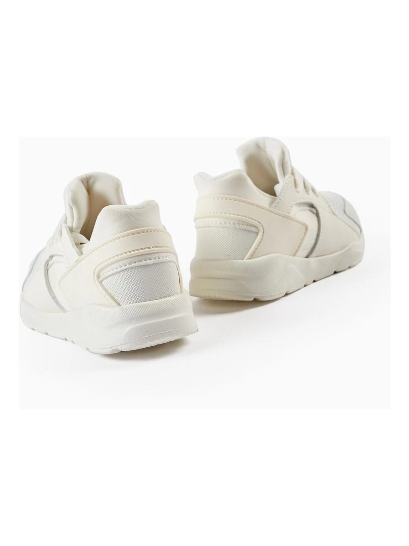 Baskets en cuir synthétique jaipur 'Zippy'   Blanc