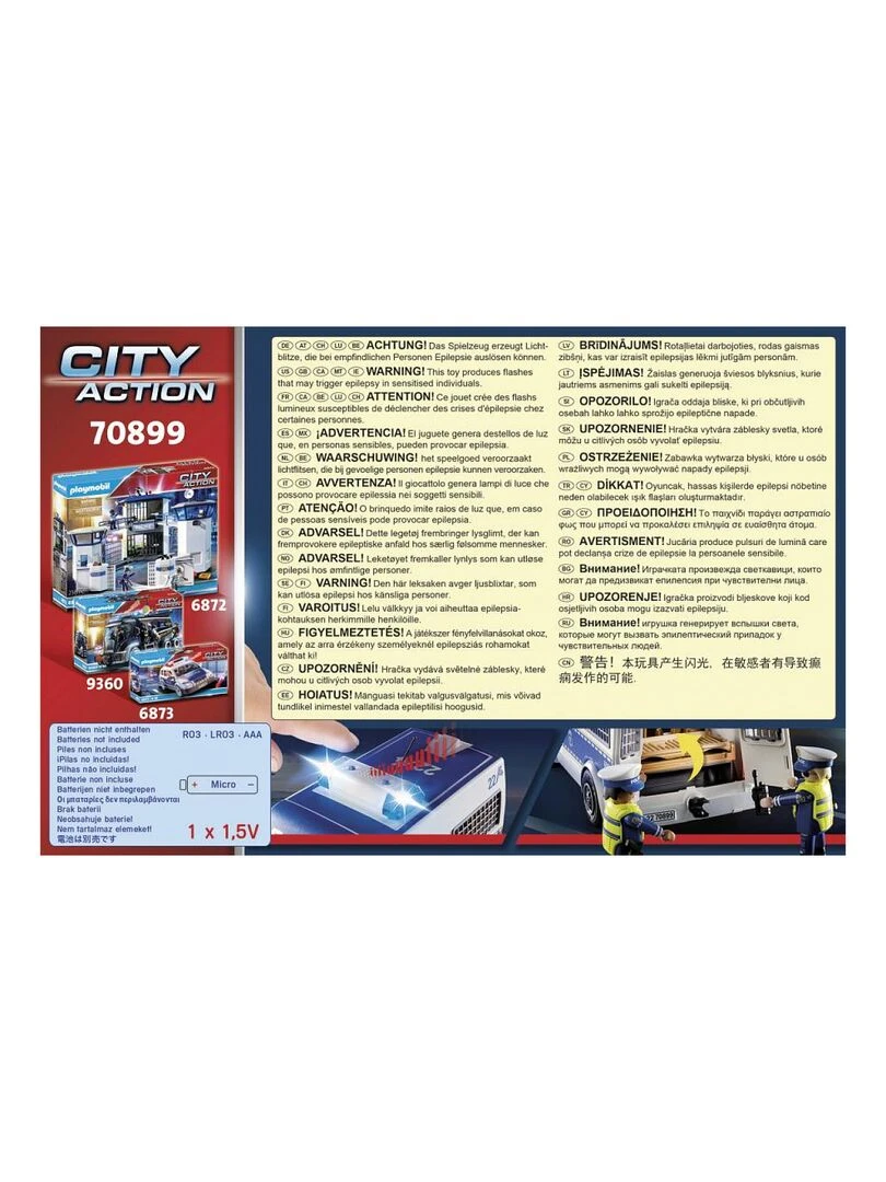 70899 'playmobil' City Action Fourgon Police   N/A