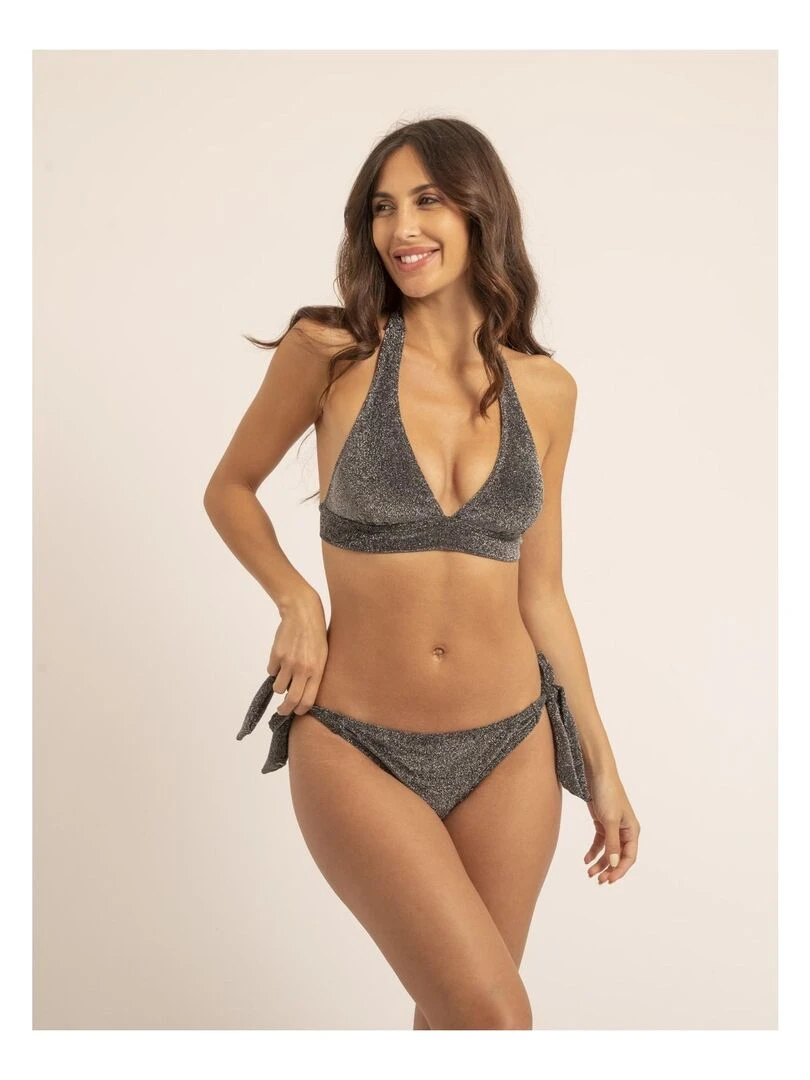 Maillot 2 pièces lurex GINNY   Noir