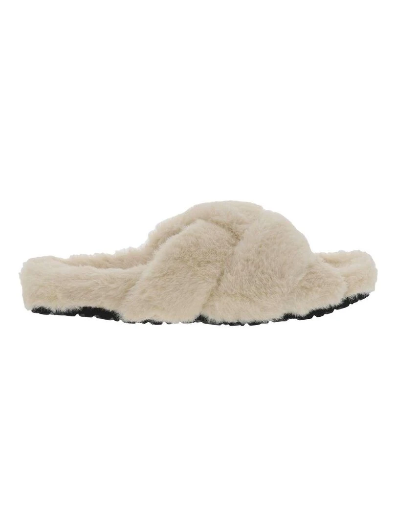 TAMARIS Pantoufles effet fourrure Blanc