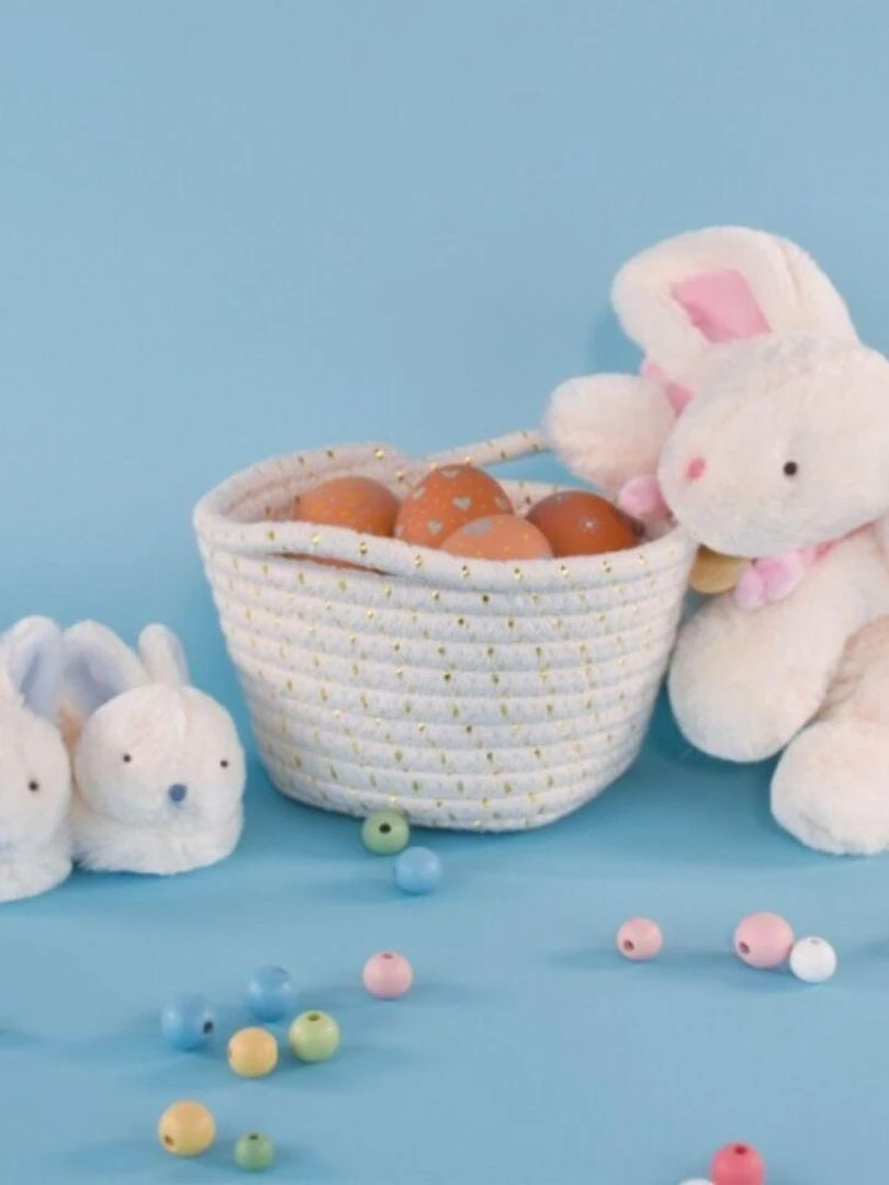 Coffret chaussons hochet Mon tout petit lapin rose (0 6 mois)   Rose