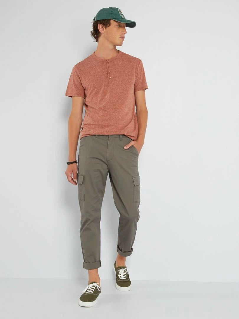 Pantalon avec poches Kaki
