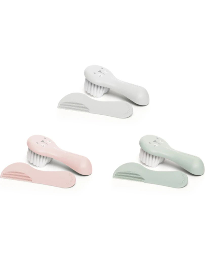 Peigne Et Brosse Hygge Baby Lapin Gris   Gris