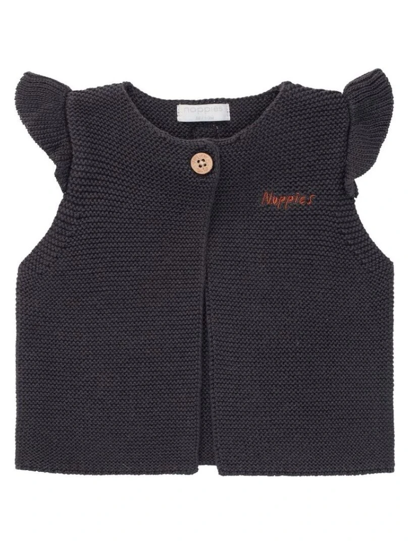 Gilet Bébé Fille Sans Manches Bleu Marine Bleu marine