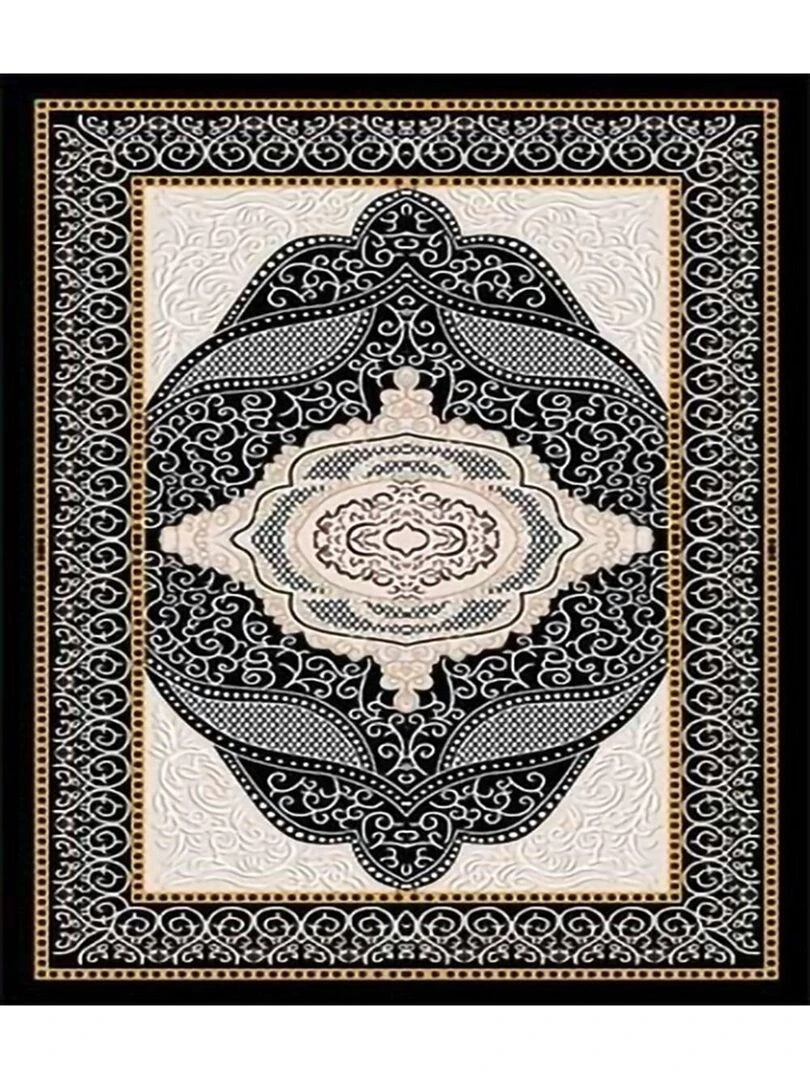 Tapis OTTOMAN Noir Noir