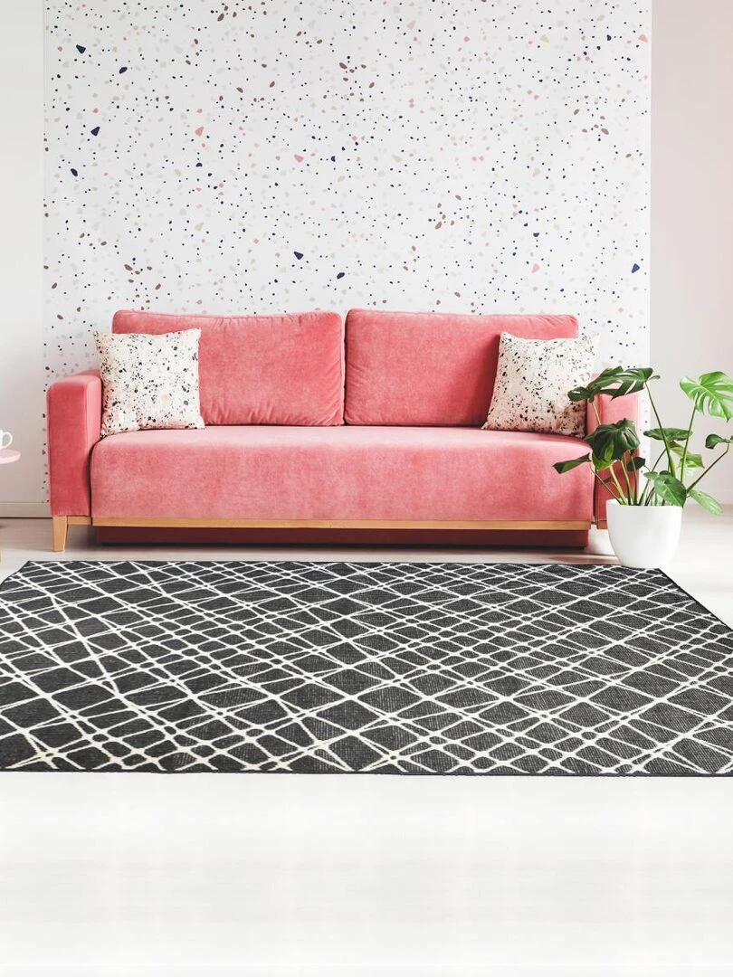 Tapis exterieur EX1 DOR REVERSIBLE OEKO TEX®   Noir