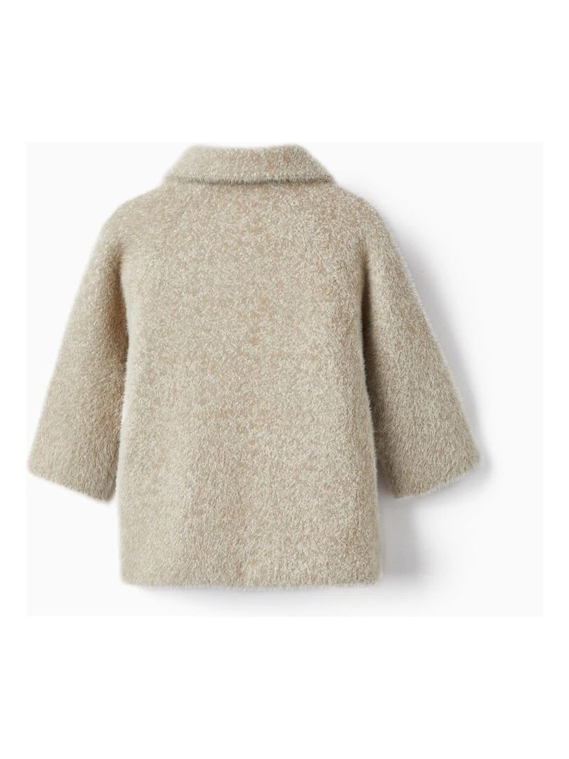 Manteau en fourrure avec poches pour bébé fille LITERATURE CLUB Beige clair