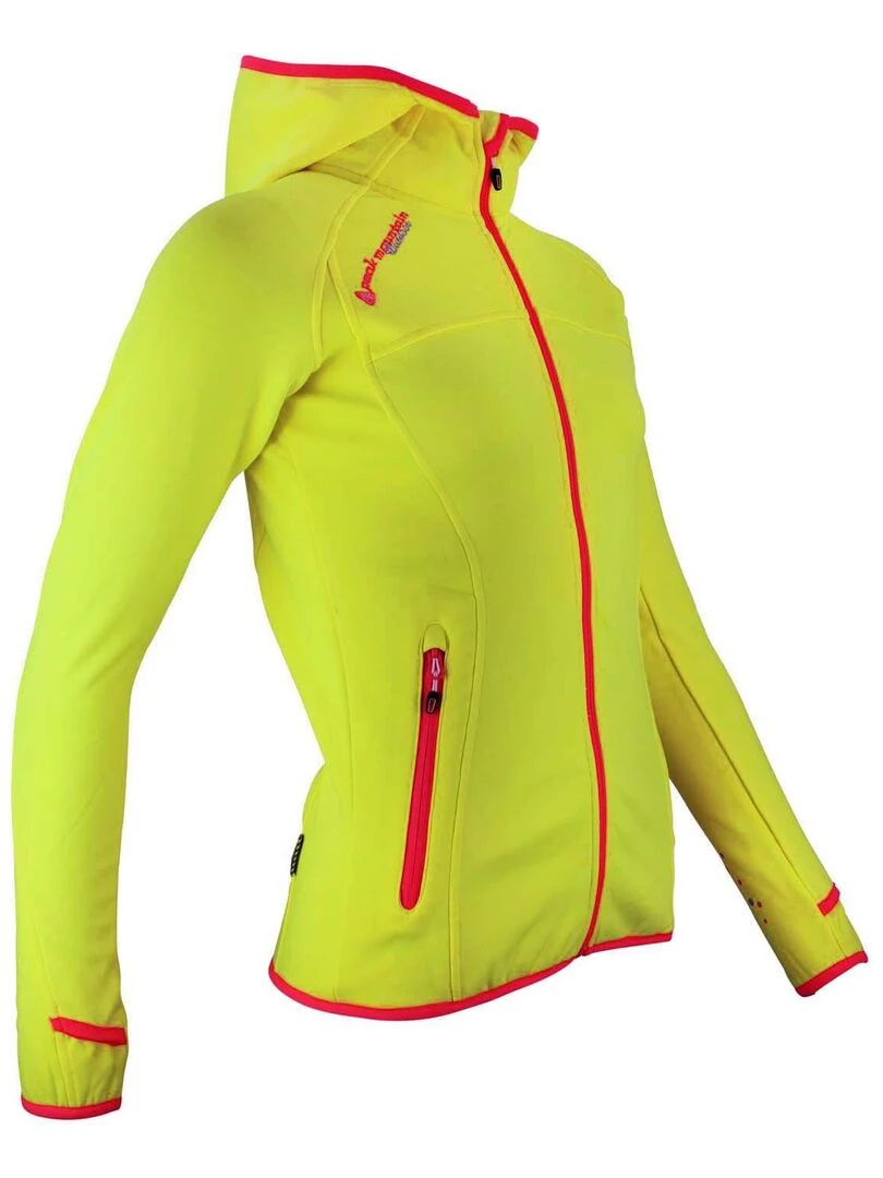 Blouson polarshell femme ACAMPUS   Jaune