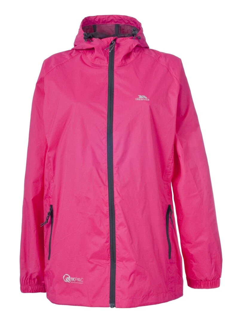 Trespass Veste imperméable QIKPAC Rose