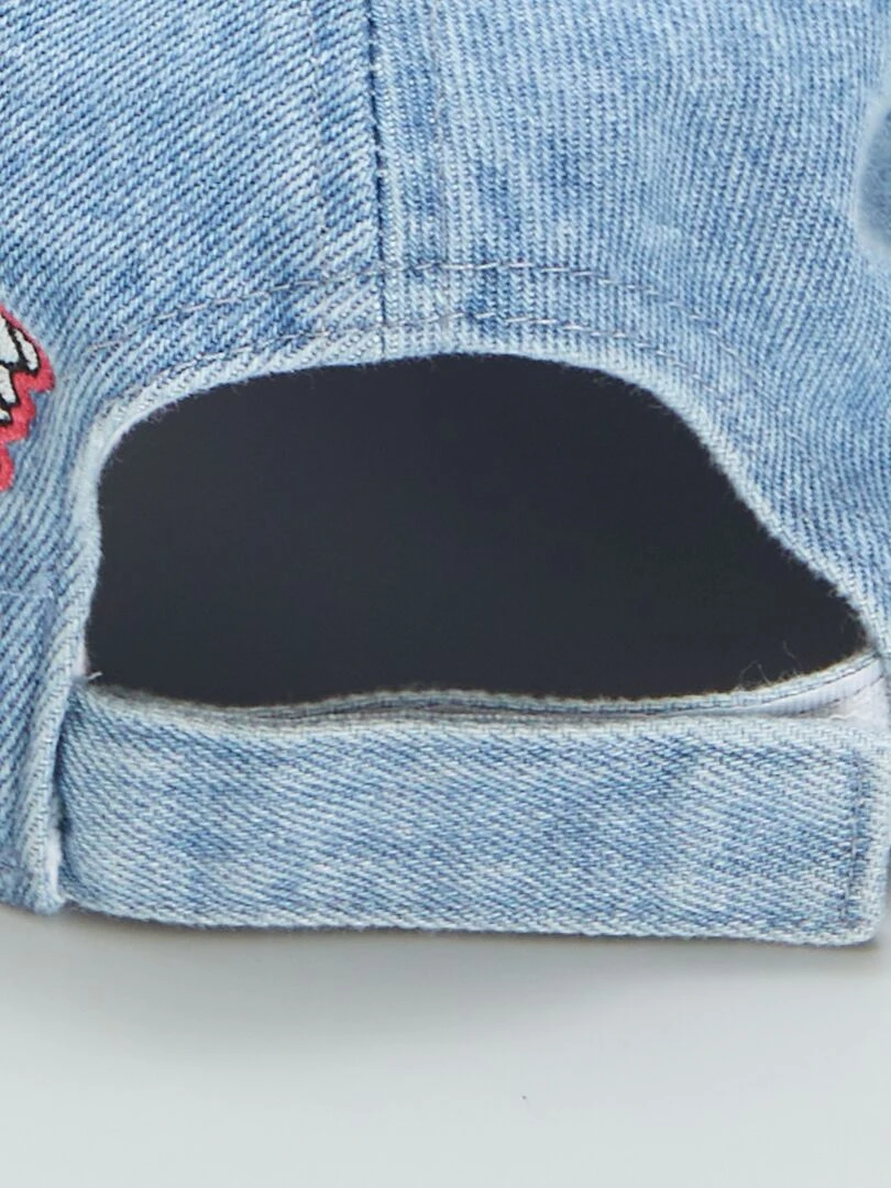 Casquette 'Minnie' en denim   Bleu