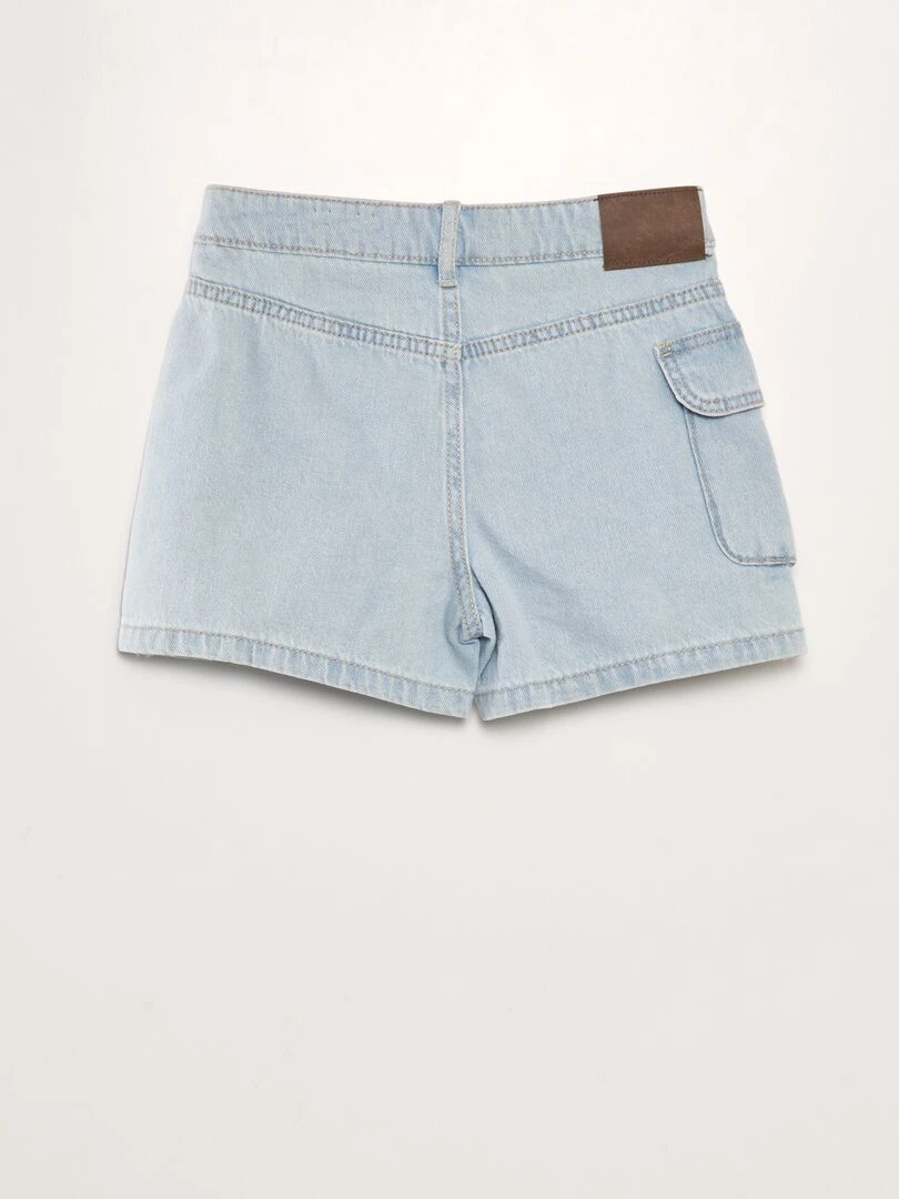 Jupe short en jean   Bleu