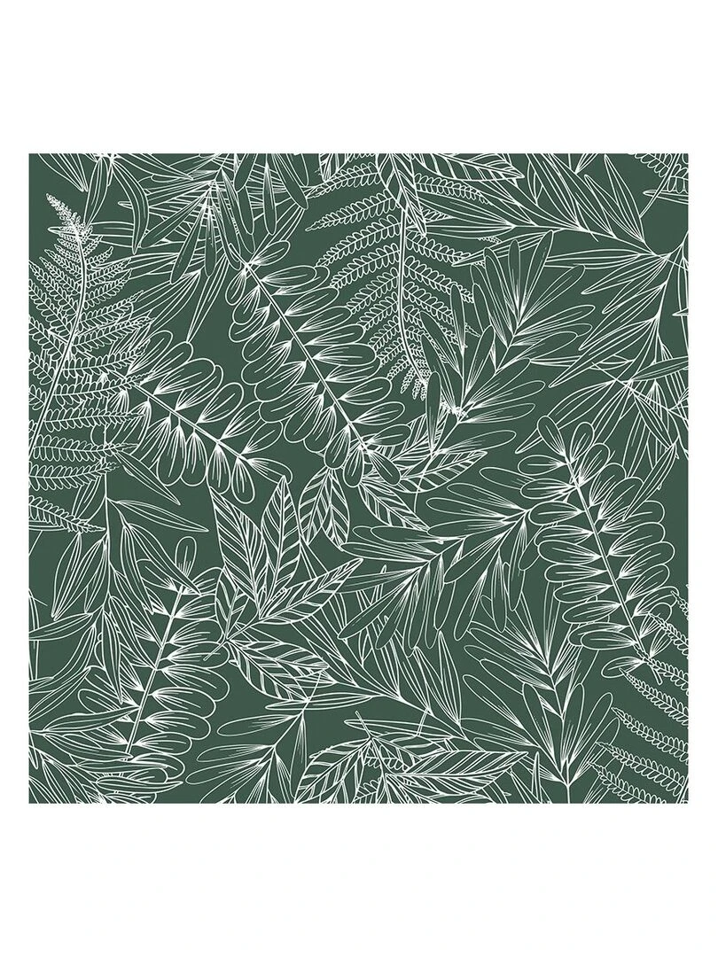 Housse de couette 220x240 Tropik + 2 taies 100% coton 57 fils Vert