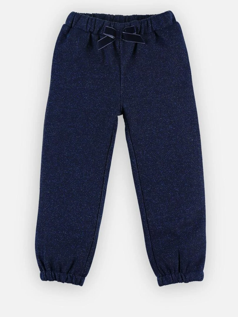 Pantalon confort jogging en molleton pailleté    Noukie's   Bleu
