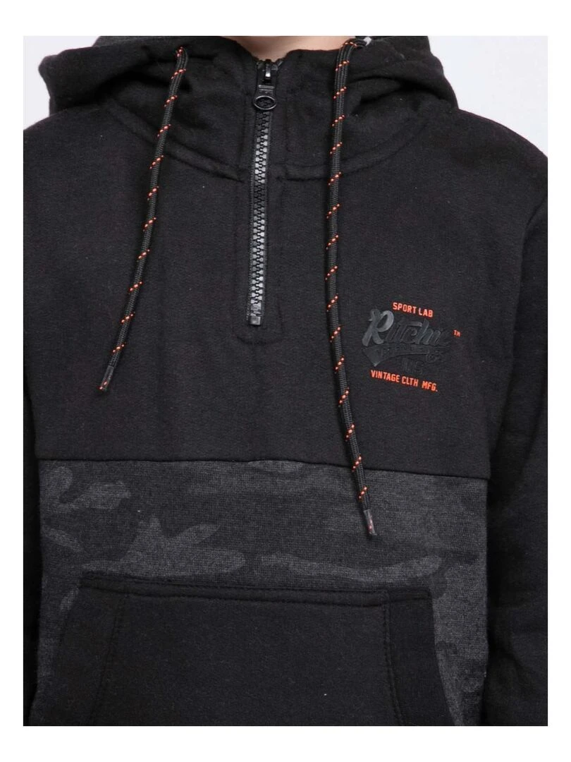 Sweat capuche WASKAL J   Noir