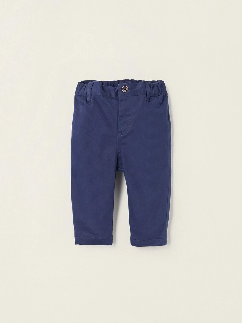 Pantalon Chino avec Doublure en Coton pour Nouveau Né ATLANTIC COMPANY Bleu foncé