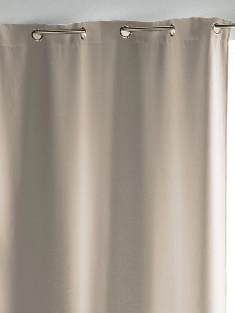 Rideau occultant uni 135x240 Occult ivoire Beige