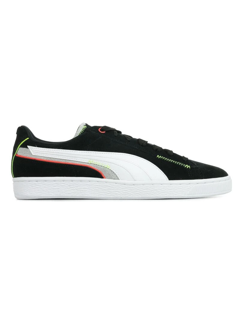 Baskets Suede Displaced Noir Blanc