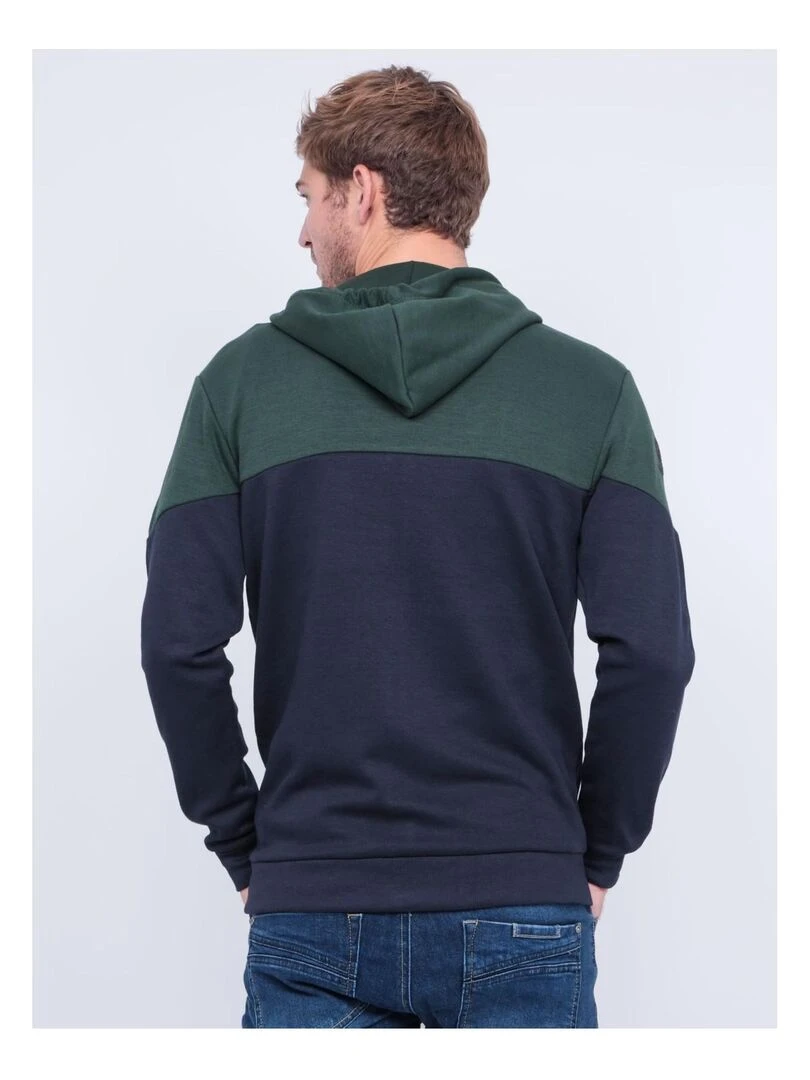 Sweat zippé capuche WICKER Vert