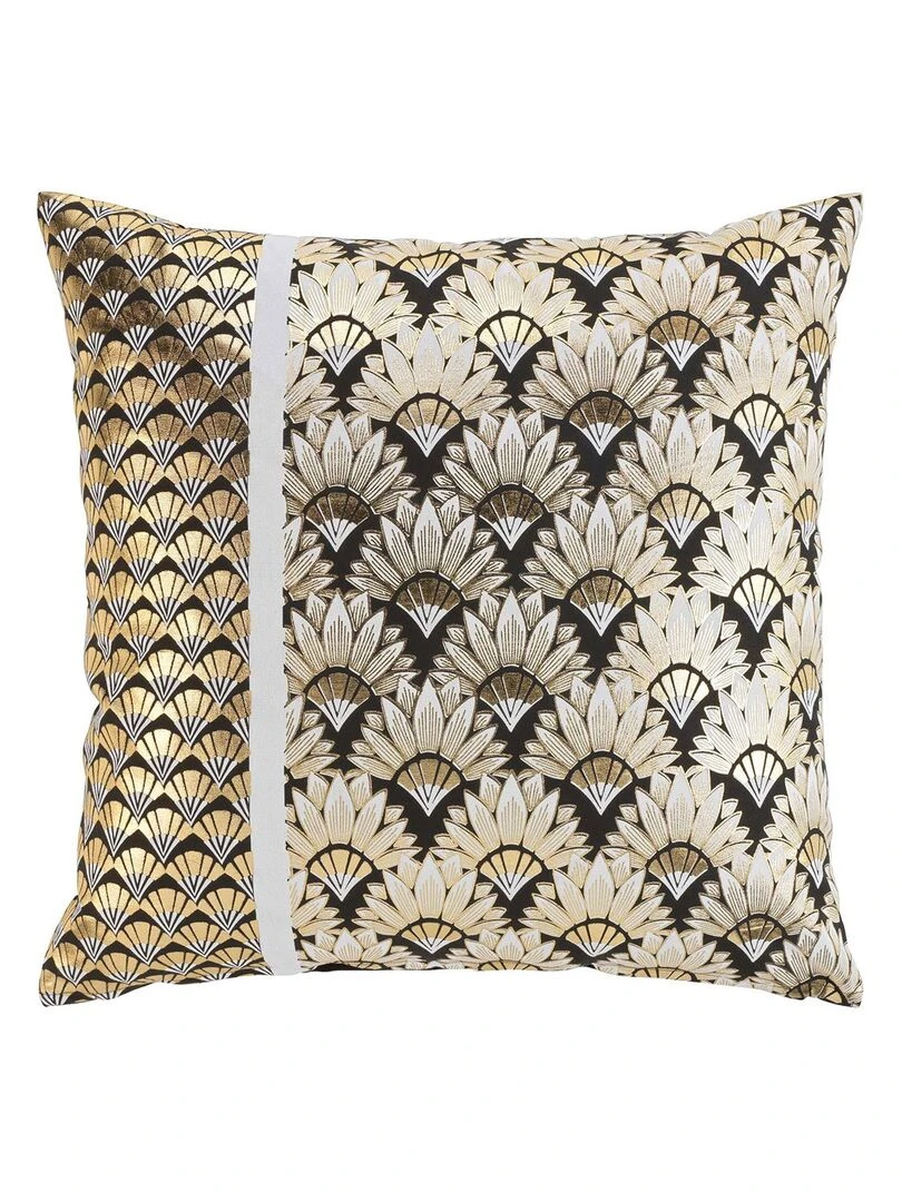 Housse de coussin 60x60 or Carat coton Doré/or