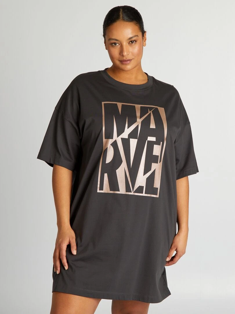 Chemise de nuit 'Marvel' Gris