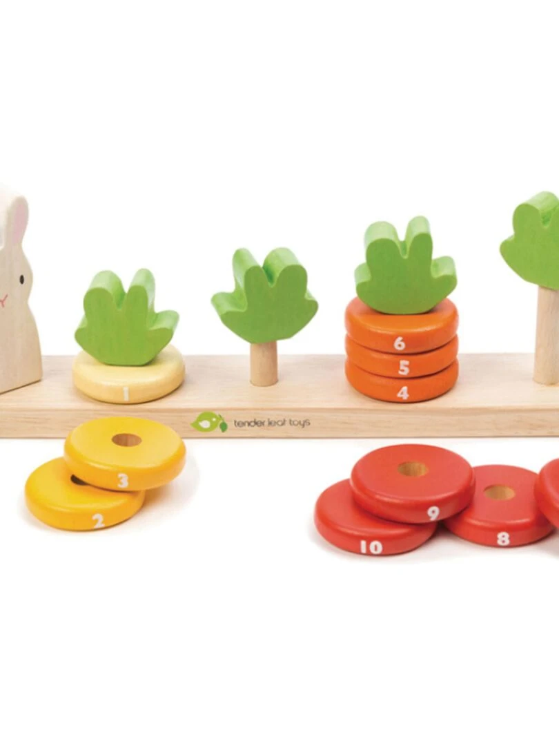 Jeu de comptage carottes en bois N/A