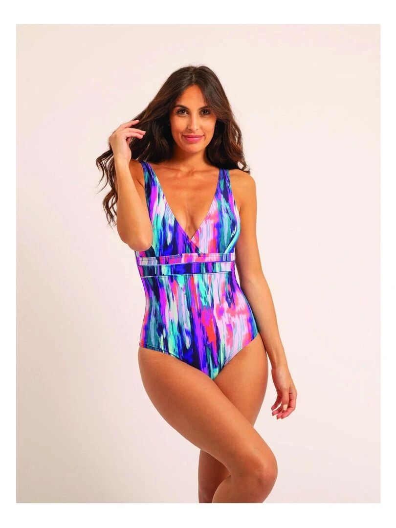 Maillot 1 pièce motifs GERDI Violet