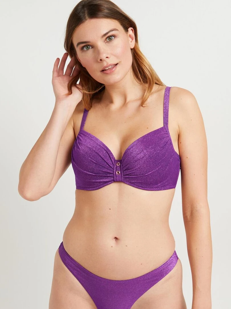 Maillot de bain ampli emboitant Moorea RougeGorge Lingerie Violet