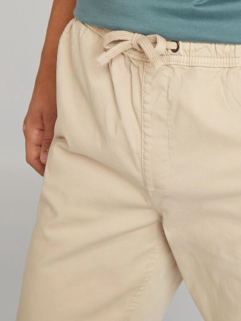 Pantalon esprit 'jogger'   beige