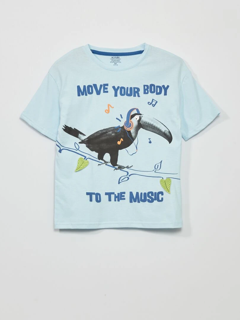 T shirt en jersey ludique BLEU