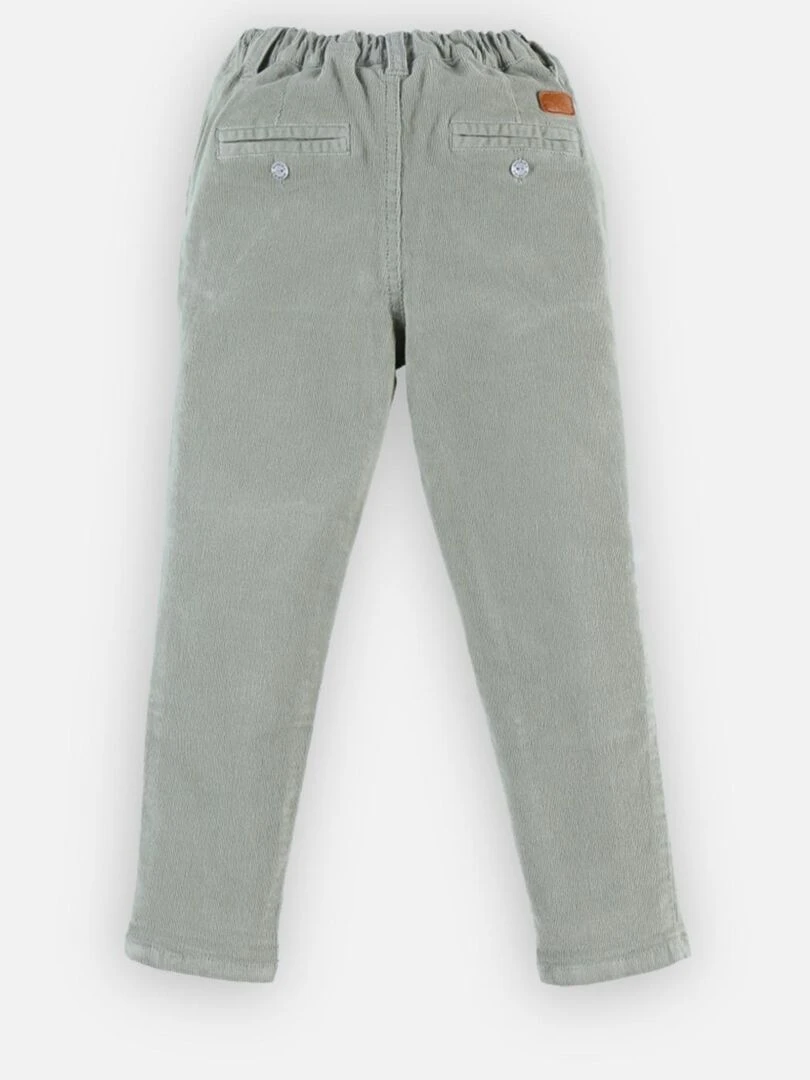 Pantalon velours côtelé fin  sauge   Noukie's   Bleu