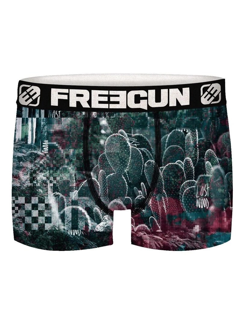 Lot de 4 Boxers garçon Polyester recyclé Landscape Freegun   Bleu