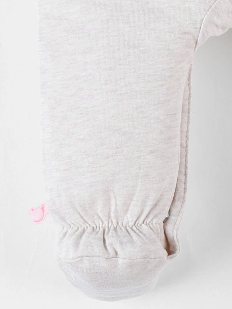 Pyjama 1 pièce raton laveur en jersey    Noukie's   Beige