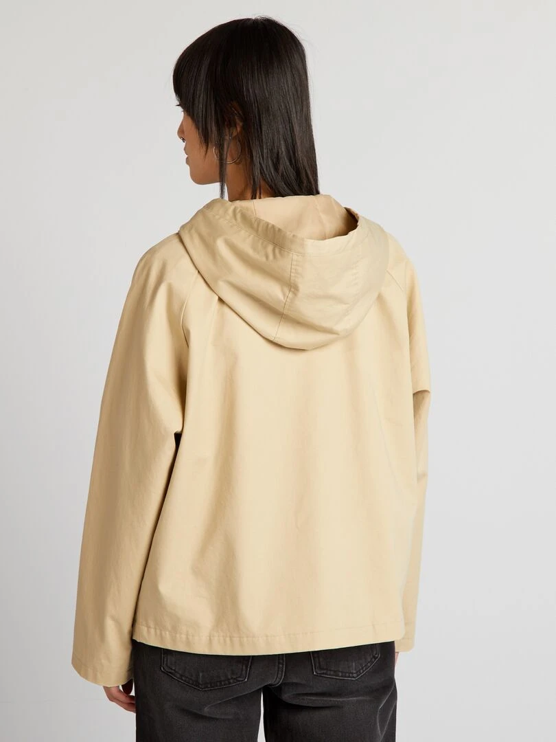 Parka courte déperlante   beige